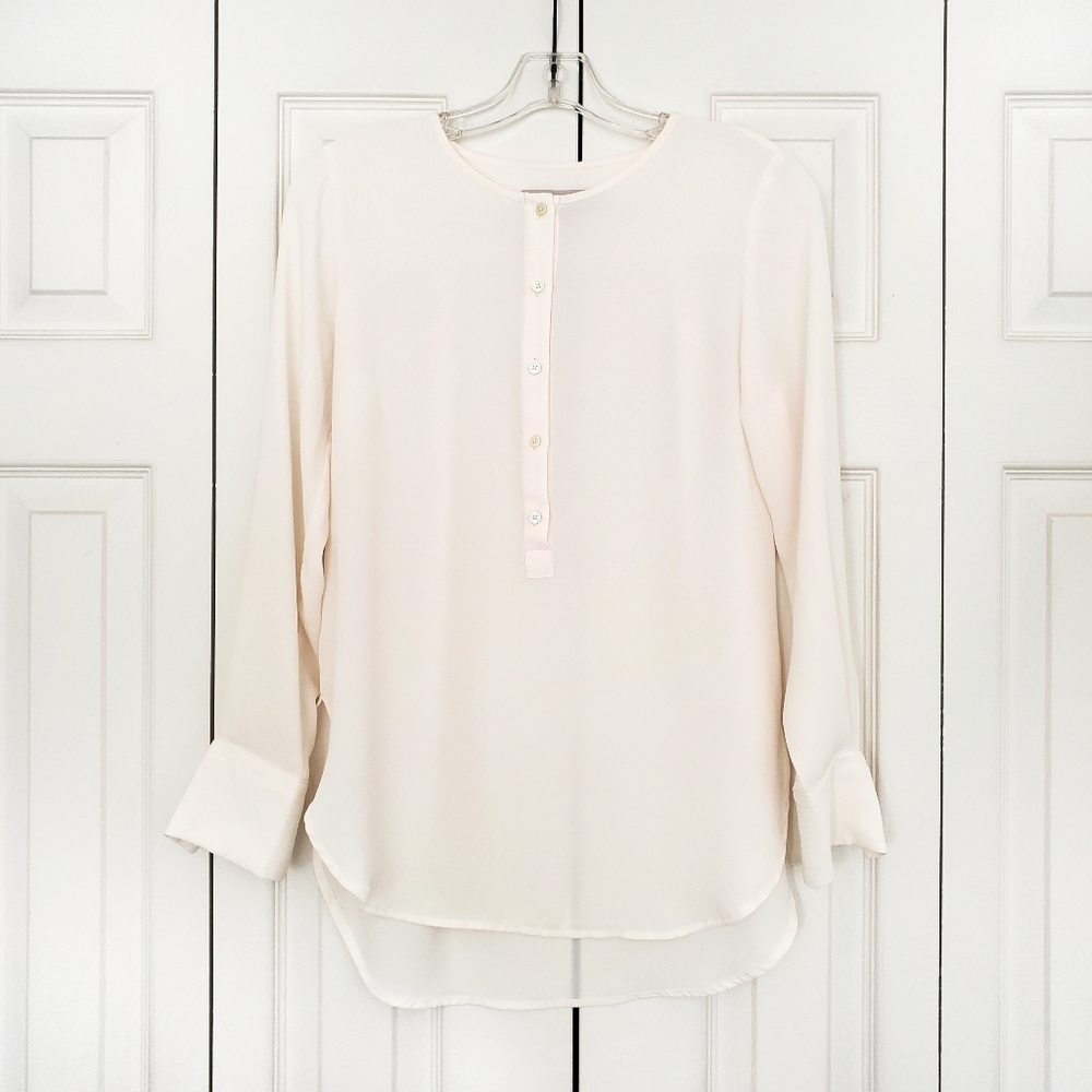 LOFT | Collarless Henley Tunic